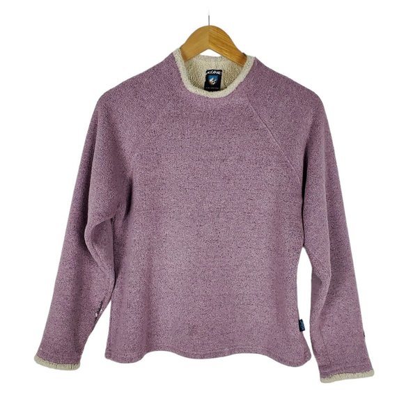 Kuhl Sweaters - READ Kuhl Womens Alpaca Fleece Mock Neck Pullover Sweater Small Lavender READ